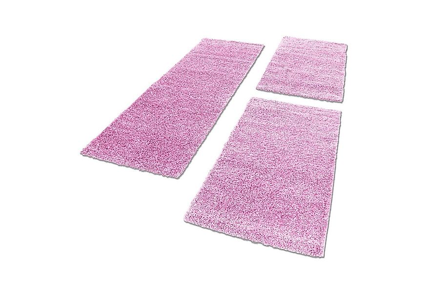Carpettex Hochflor-Bettumrandung Unicolor - Einfarbig, Höhe 30 mm, (Bett-Se günstig online kaufen