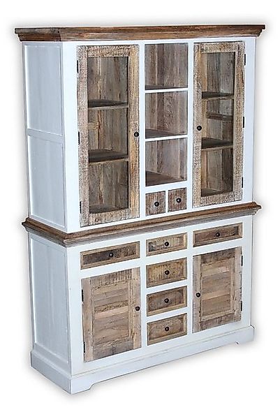 Main Möbel Buffet Buffet 140cm Mango weiß natur Massiv Nizza günstig online kaufen