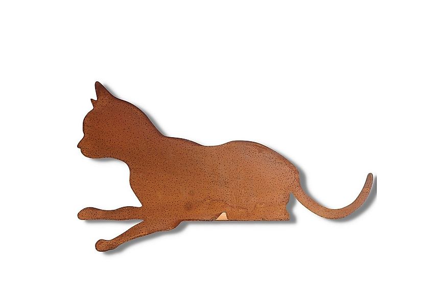 Rostikal Kantenhocker Katze Dekofigur Wohnzimmer Gartendeko (1 St), Echter günstig online kaufen