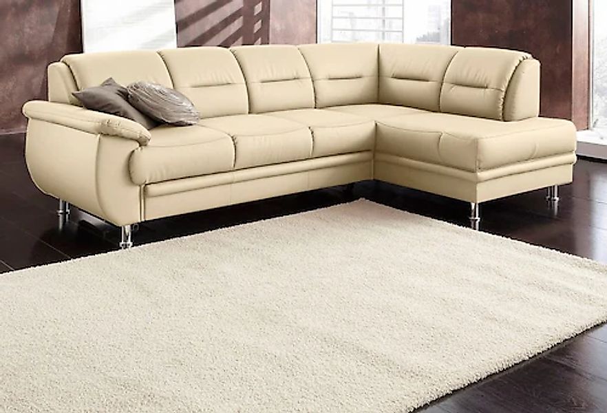 sit&more Ecksofa »Mailand L-Form«, wahlweise mit Bettfunktion günstig online kaufen