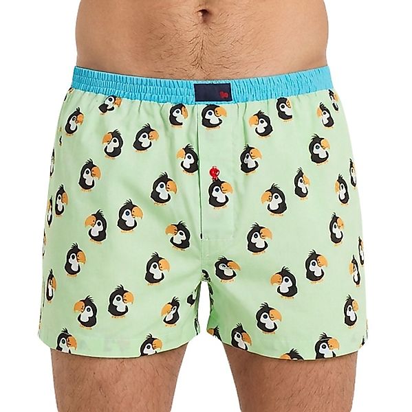 Unabux Boxershorts Hellgrün mit Motiv günstig online kaufen