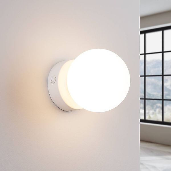 Wandleuchte You, schwarz, Ø 12 cm, Stahl/Glas günstig online kaufen