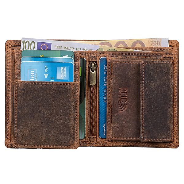 Benthill Geldbörse Herren Klein Echt-Leder Portemonnaie günstig online kaufen