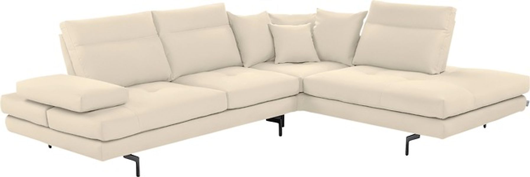 CALIA ITALIA Ecksofa »Toby Wing, Komfortsofa mit Sitzkomfort der Extraklass günstig online kaufen
