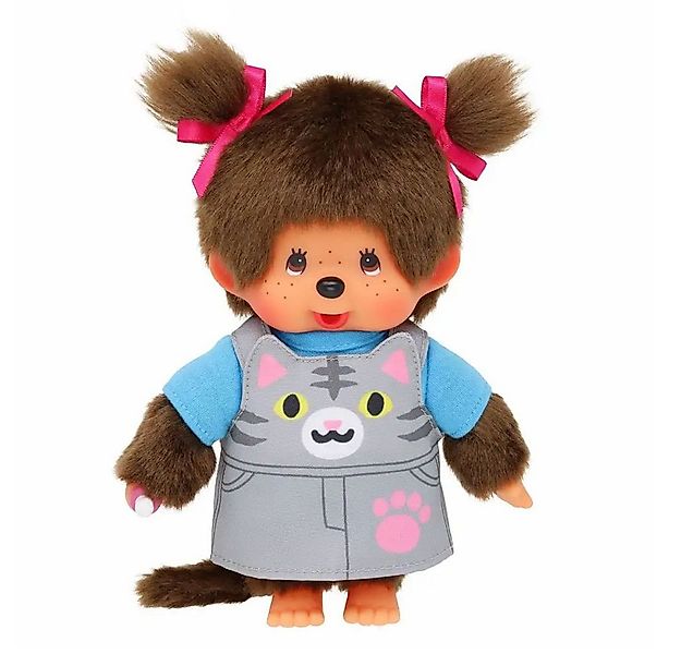 Monchhichi Plüschfigur Mädchen im Katzen-Kleid mit Zöpfen 20 cm Monchhichi günstig online kaufen