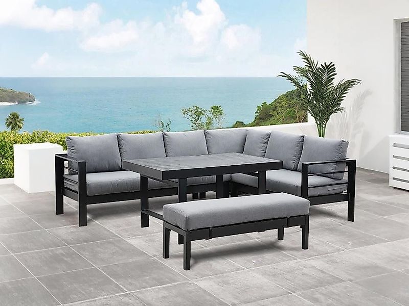 MeXo Gartenlounge-Set XXL wetterfestes Gartenmöbel-Set für günstig online kaufen
