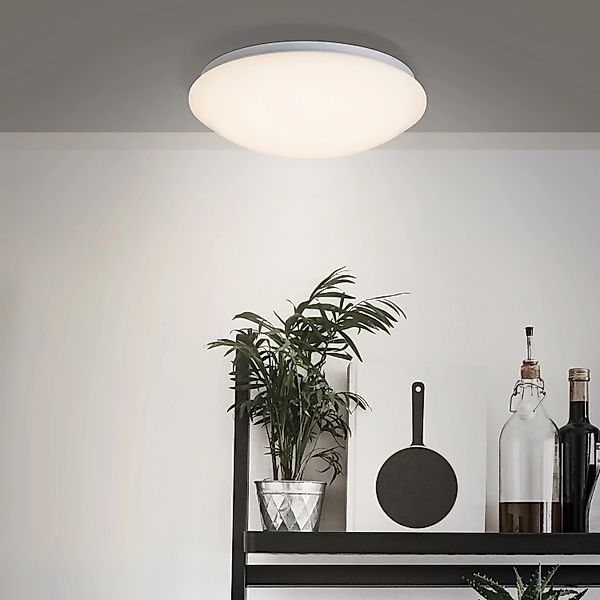 LED Deckenleuchte Fakir in Weiß 12W 1300lm mit Bewegungsmelder günstig online kaufen
