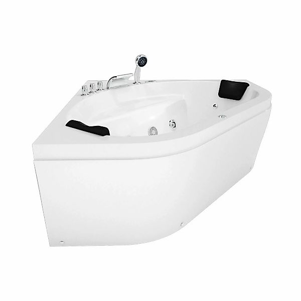 AcquaVapore Whirlpool Pool Badewanne Eckwanne Wanne W20R-TH 140x140 mit Rad günstig online kaufen