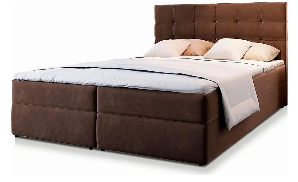MASSENO Boxbett mit Bettkasten Glos ¦ braun ¦ Maße (cm): B: 140 H: 98 Bette günstig online kaufen