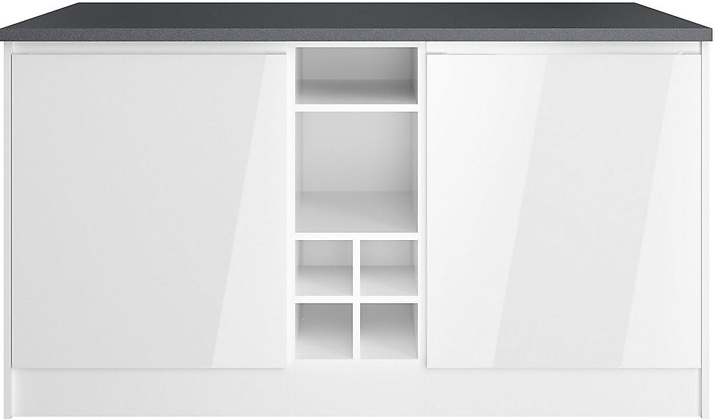 KOCHSTATION Kücheninsel KS-Virginia, Breite 153 cm, MDF-Fronten, Flaschenre günstig online kaufen