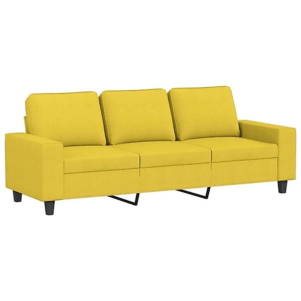 vidaXL 3-Sitzer-Sofa Hellgelb 180 cm Stoff 359404 günstig online kaufen