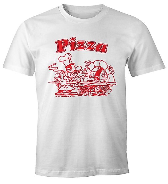 MoonWorks Print-Shirt Pizza Shirt Schachtel Motiv günstig online kaufen