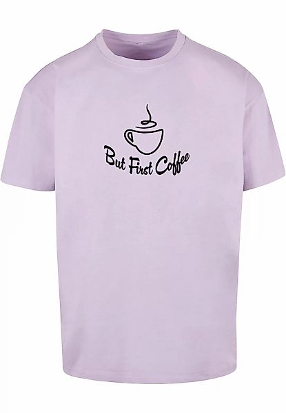 Merchcode T-Shirt "Merchcode Herren But First Coffee Heavy Oversized Tee", günstig online kaufen