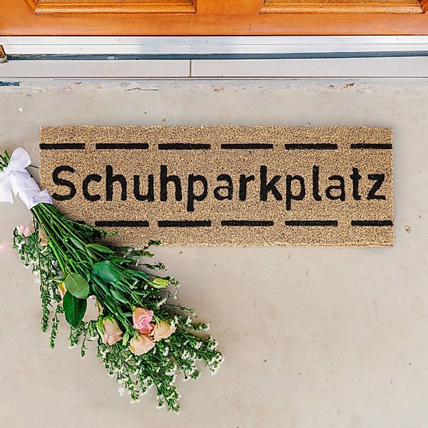 relaxdays Fußmatte Kokos Fußmatte Schuhparkplatz schmal, günstig online kaufen