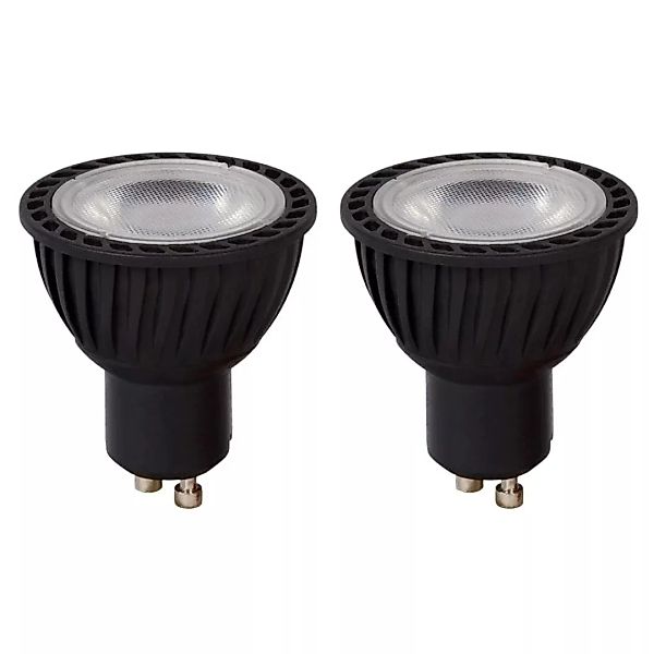 LED Leuchtmittel GU10 Reflektor - PAR16 in Schwarz 5W 320lm 3000K 2er-Pack günstig online kaufen