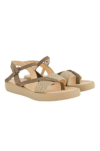 Ulla Popken Sandalen zweifarbig Flechtriemen Weite günstig online kaufen