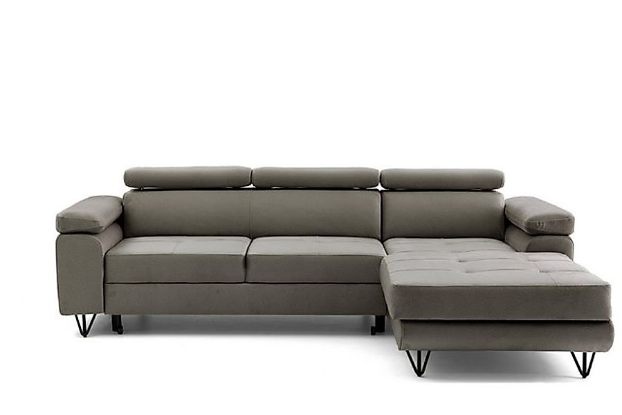 NEXT COLLECTION Ecksofa mit verstellbaren Kopfstützen NORIS, Schlaffunktion günstig online kaufen