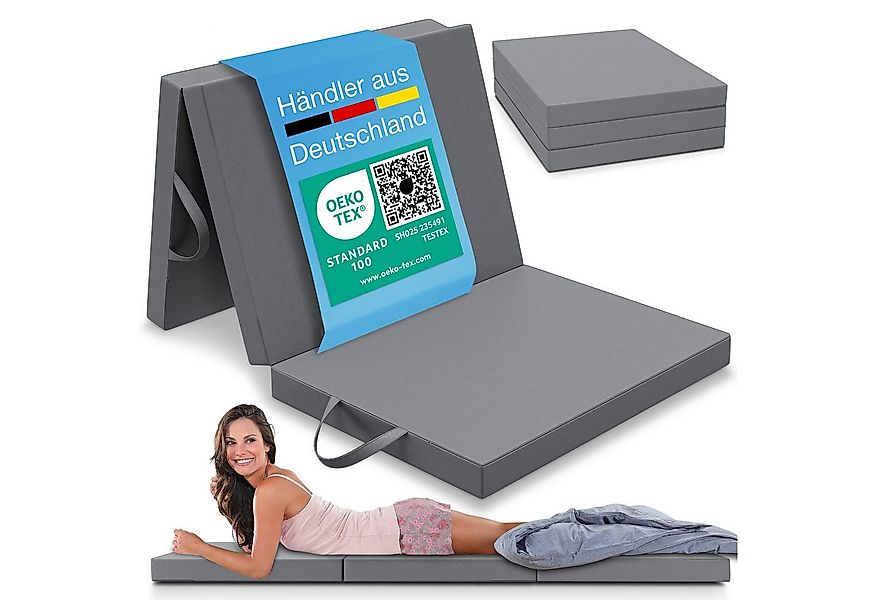Klappmatratze, Gästematratze klappbar, Bandscheibenwürfel, Reisematratze, G günstig online kaufen