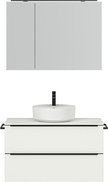 nobilia® Badmöbel-Set »Alvene« vormontiert, mit Soft-Close, 2 Stk. tlg. günstig online kaufen