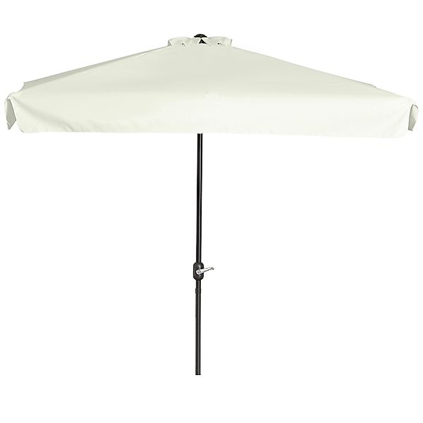 Outsunny Halber Sonnenschirm - Balkonsonnenschirm 5 Metallstreben 2,3 x 1,3 günstig online kaufen
