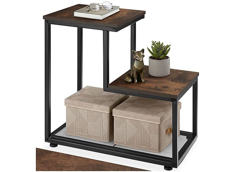 tectake Beistelltisch Couchtisch Halifax 60,5x35,5x60,5cm (1-St., 1 tlg), R günstig online kaufen