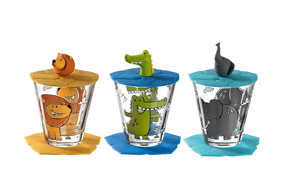 LEONARDO Kinder Trink - Set 9-tlg. Löwe / Krokodil / Elefant  Bambini - Gla günstig online kaufen