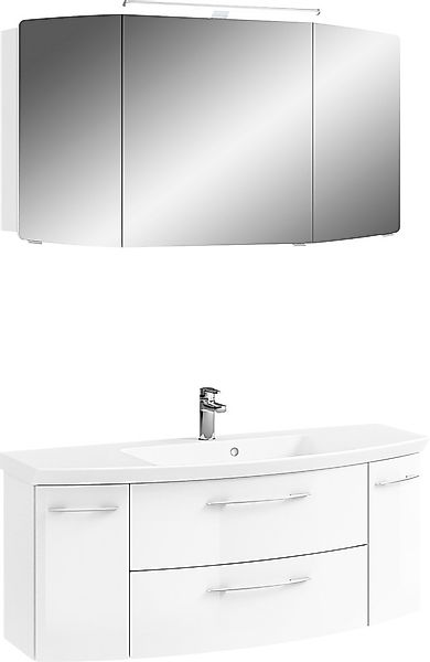 Saphir Badmöbel-Set »Cassca Sprint 2-teilig Mineralmarmor-Waschtisch mit LE günstig online kaufen