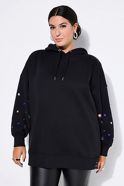 Studio Untold Sweatshirt Hoodie extra oversized Kapuze Ziersteinchen günstig online kaufen