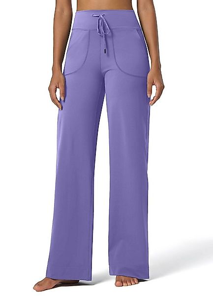 YI Schlaghose Yogahose Damen Flare Leggings Jogginghose Hohe Elegante Schla günstig online kaufen