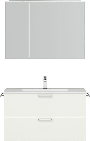 nobilia® Badmöbel-Set »Tolvina«, (2 St., vormontiert, mit Soft-Close), inkl günstig online kaufen