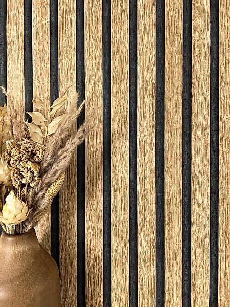 Newroom Vliestapete, Beige Tapete Skandinavisch Paneele günstig online kaufen