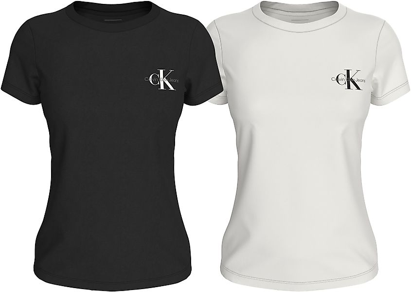 Calvin Klein Jeans Rundhalsshirt 2-PACK MONOLOGO günstig online kaufen