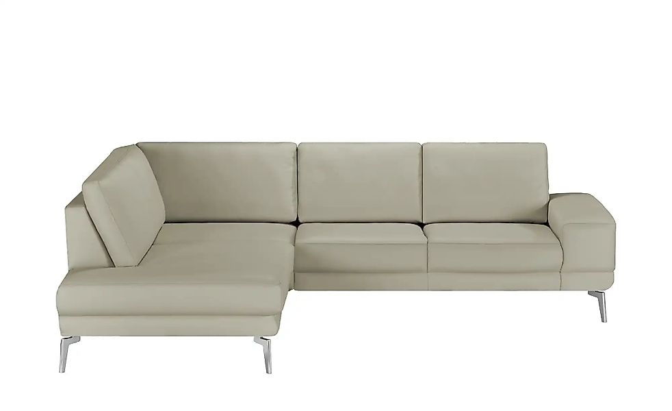 meinSofa Ecksofa aus Leder Dana ¦ grau ¦ Maße (cm): B: 269 H: 86 T: 222 Pol günstig online kaufen