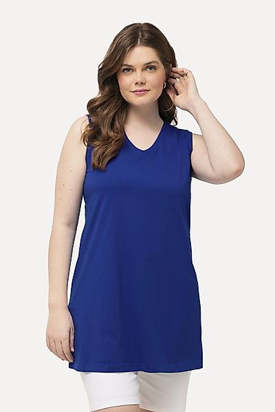 Ulla Popken Longtop Top V-Ausschnitt Relaxed günstig online kaufen