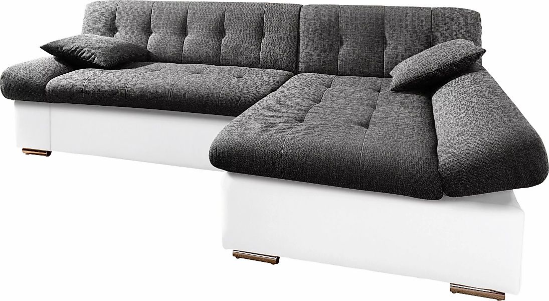 TRENDMANUFAKTUR Ecksofa »Reggae, modern und bequem, aktueller Materialmix, günstig online kaufen