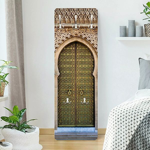 Wandgarderobe Holzpaneel Muster & Textur Oriental Gate günstig online kaufen