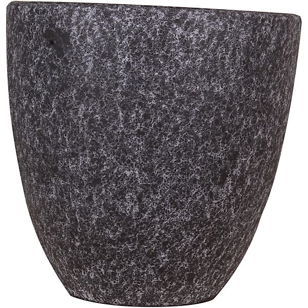 Keramik-Übertopf Vulcano Ø 20 cm x 20,5 cm Dunkelgrau günstig online kaufen