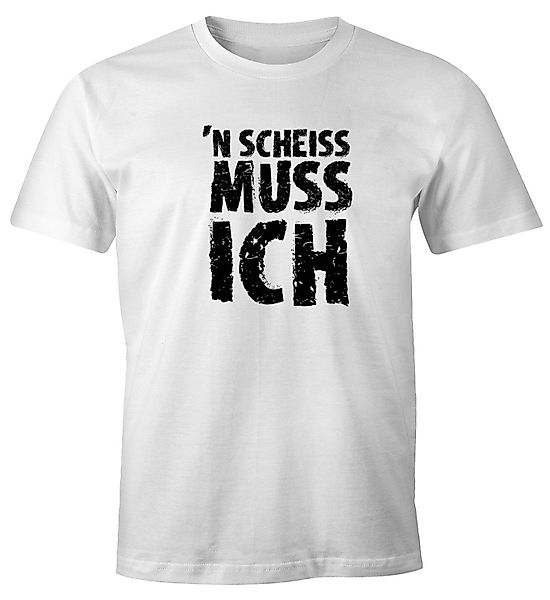 MoonWorks Print-Shirt Herren T-Shirt Einen Scheiß günstig online kaufen