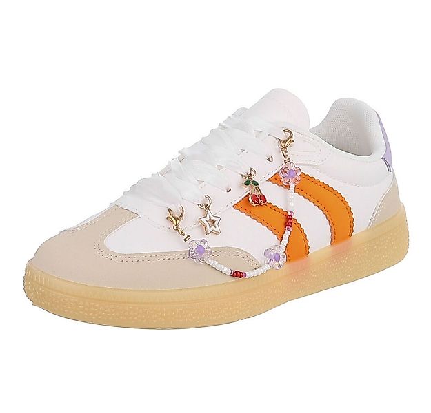 Ital-Design Damen Sneaker mit dekorativen Schnürsenkeln für Freizeit Sneake günstig online kaufen
