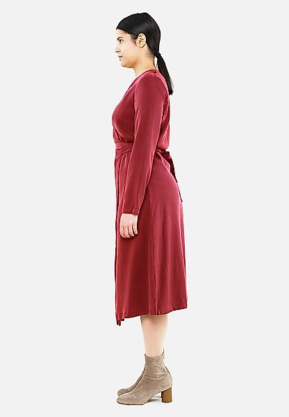 Wickelkleid Kleid Cu-rie Aus Tencel In Grün, Rot Und Blau günstig online kaufen