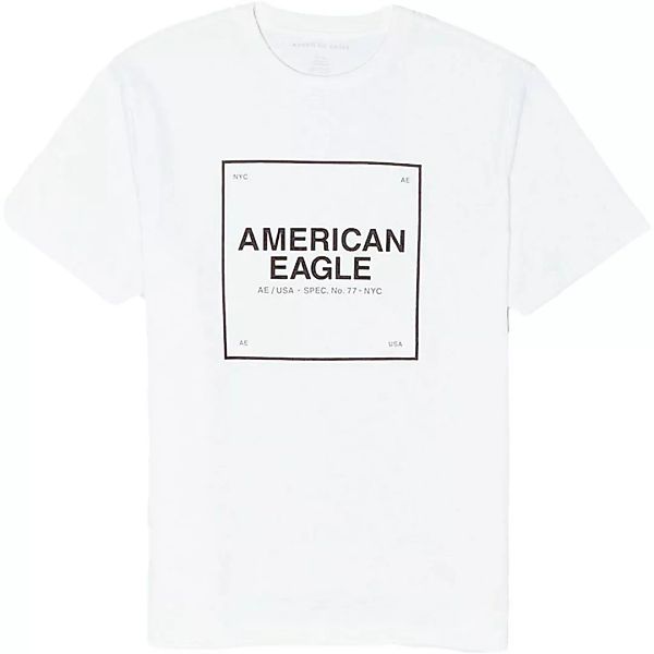 American Eagle Graphic Kurzärmeliges T-shirt M White günstig online kaufen