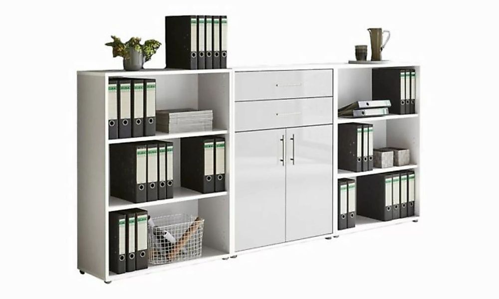 BMG Möbel Aktenschrank Tabor (Set 14, Büroschrank mit Metallgriffen) Made i günstig online kaufen