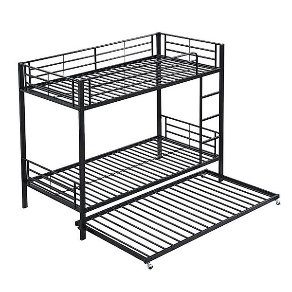 Gotagee Metallbett Eisenbett Etagenbett Kinderbett mit Ausziehbett 90x200cm günstig online kaufen
