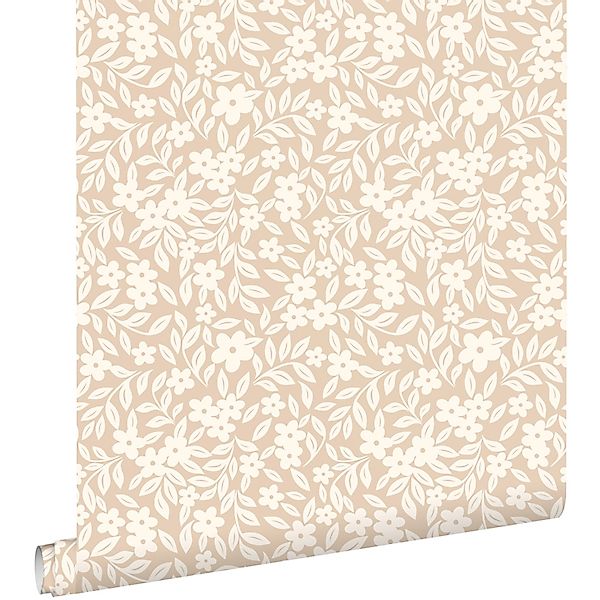 ESTAhome Tapete Blumen Beige 50 X 900 Cm 131438 günstig online kaufen