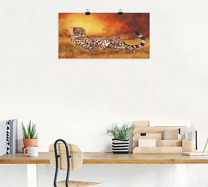 Artland Wandbild "Gepard", Geparden Bilder, (1 St.) günstig online kaufen
