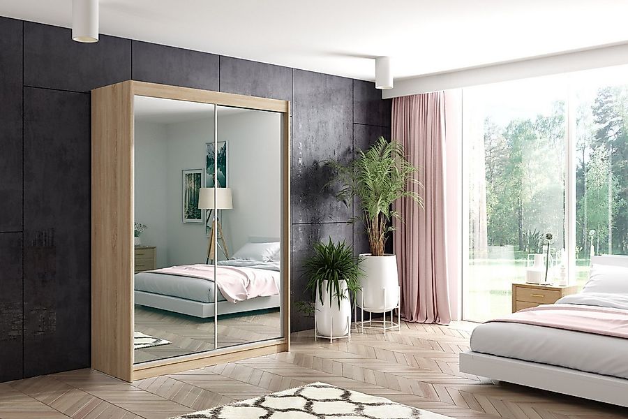 ALTDECOR Schiebetürenschrank DEBI (Kleiderschrank Garderobenschrank mit vie günstig online kaufen