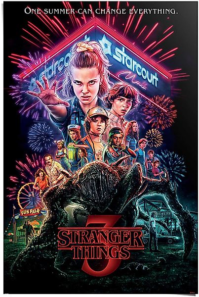 Reinders Poster "Poster Stranger Things Summer of 85 - Netflix - Mike - Ele günstig online kaufen