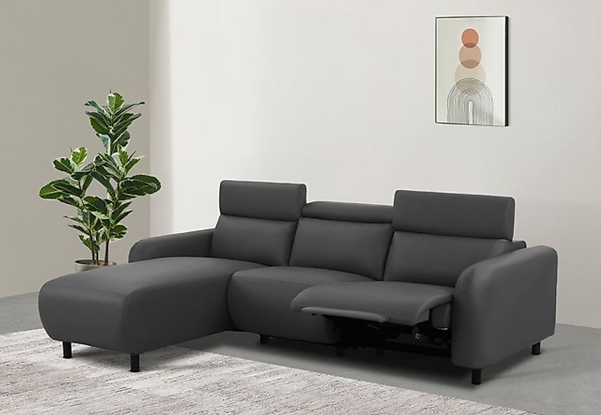 Home affaire Ecksofa »SKAANE Kunstleder, L-Form, 274 cm, manuelle u. elektr günstig online kaufen