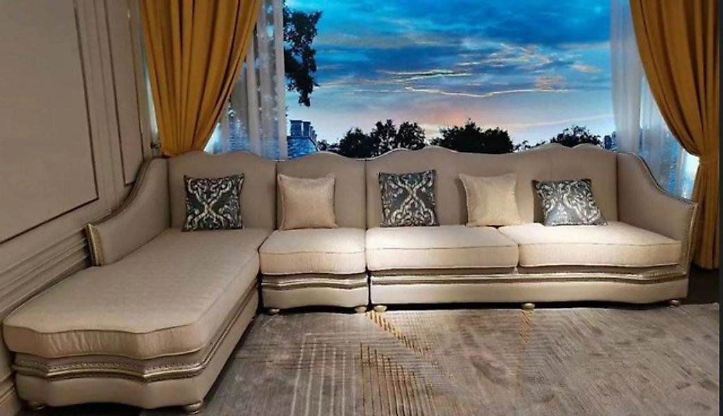 JVmoebel Ecksofa Wohnzimmer Textil L-Form Luxus Sofas Couch Polstermöbel, M günstig online kaufen