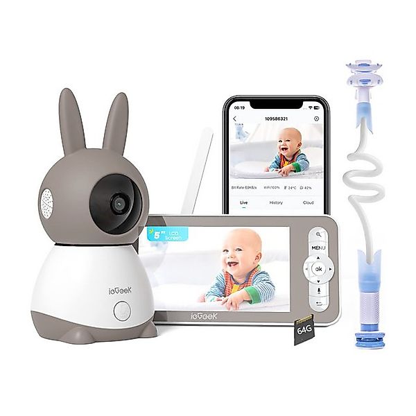 ieGeek Babyphone Babyphone mit Kamera 2K/3MP, 5 Zoll WiFi Video Babyphone P günstig online kaufen